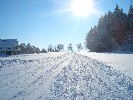 Herrliche Langlaufbedingungen direkt am Stadtrand von Wangen (Nieratzer Runde, Große Runde)