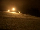 Flutlichtbetrieb am Skilift